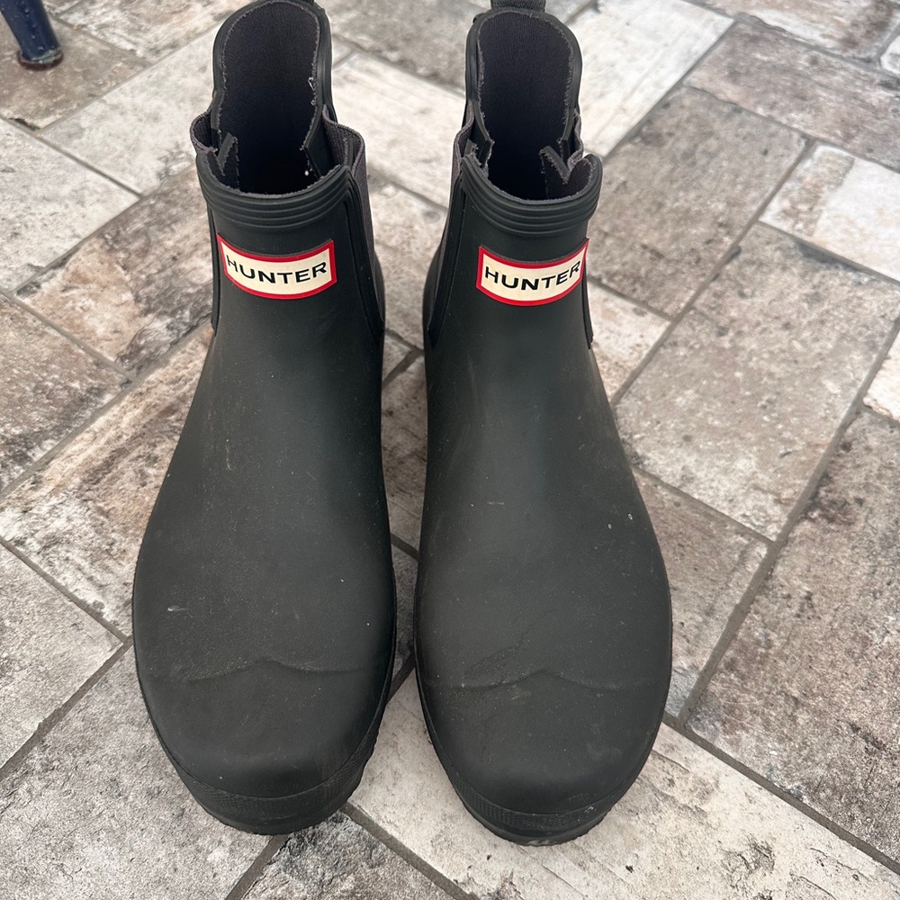 Hunter Charcoal Gray Color Rain Boots